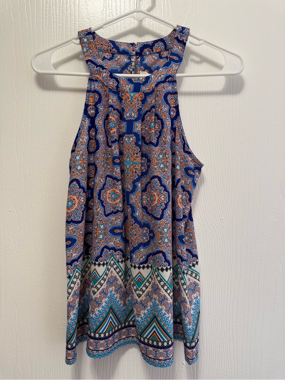 Sweet Wanderer Boho Halter Medallion Mini Dress Size Small